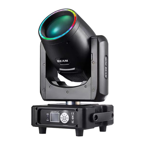 230W 7R MINI Moving Head Beam Light With LED Ring